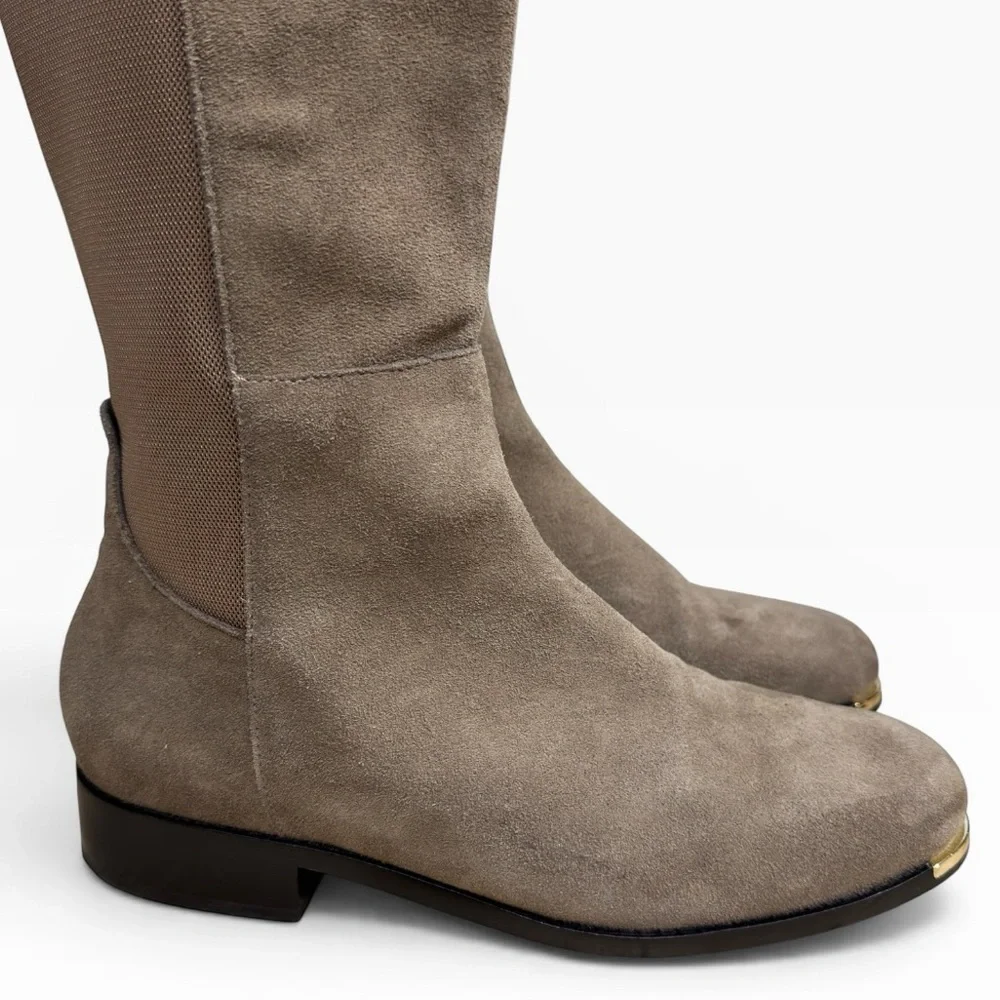 Cole Haan Grand Ambition Huntington OTK Suede Boots Walnut US 7.5 Stretch